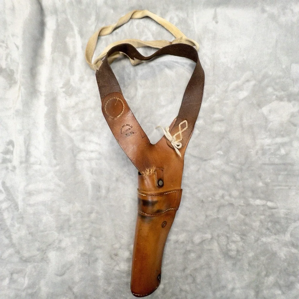 Vtg Brauer Bros Leather Shoulder Holster HS46 *Repaired* Made In USA
